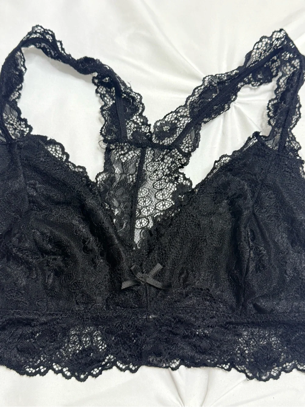 Lace Racerback Bralette in Black - Women Intimates & Sleepwear